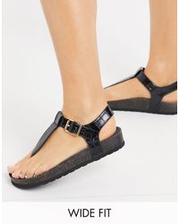 london rebel double buckle flat sandals