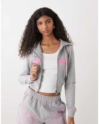 Ed Hardy - Applique Back Tattoo Cropped Hoodie - Lyst