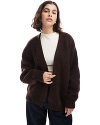 ASOS - Chunky Oversized Edge To Edge Cardigan - Lyst