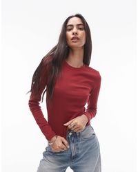 TOPSHOP - Long Sleeve Everyday Tee - Lyst