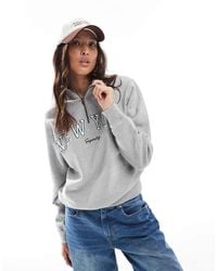 Superdry - Athletic Essentials Applique Half Zip Sweatshirt - Lyst