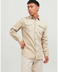 Jack & Jones - Sheridan Denim Comfort Fit Spread Collar Long Sleeve Shirt - Lyst