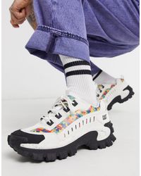 cat intruder chunky sole trainers in black