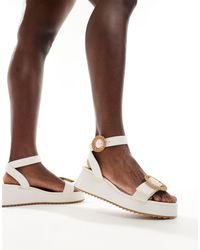 ASOS - Thermo Buckle Detail Flatforms - Lyst