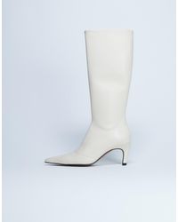 TOPSHOP - Sutton Premium Leather Knee High Heeled Boots - Lyst