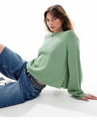 ASOS - Maglione Oversize Girocollo Fiammato - Lyst