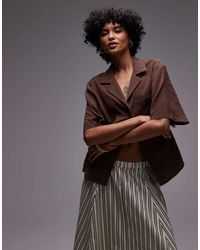 TOPSHOP - Super Soft Cupro Shirt - Lyst