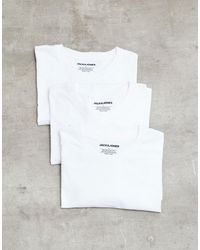 Jack & Jones - 3er-pack basic-t-shirts - Lyst