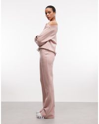 ASOS - Weekend Collective Co-Ord Interlock Flared Trouser - Lyst