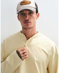ASOS - Heavyweight Boxy Oversized Long Sleeve T-shirt With Henley - Lyst