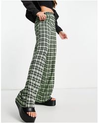 ASOS Jersey Suit Wide Track Pant - Green