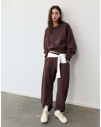 Pull&Bear - Round Neck Sweatshirt - Lyst
