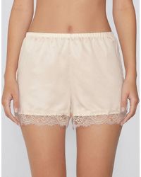 Tezenis - Satin And Lace Shorts - Lyst