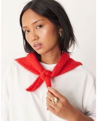 ASOS - Knitted Small Triangle Scarf - Lyst