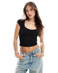 Cotton On - Hailey Textured Short Sleeve Tee - Lyst