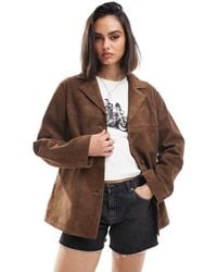 ASOS - Chaqueta De Estilo Años 70 De Ante Auténtico De - Lyst