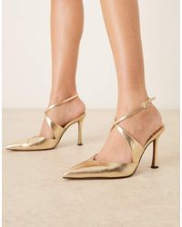 ASOS - Porscha Cross Over Detail High Heel Shoes - Lyst