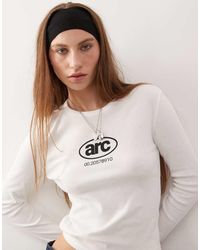 Collusion - Arc Print Fitted Long Sleeve T-shirt - Lyst