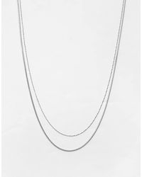 Pull&Bear - Set Van 2 Basic Schakelkettingen - Lyst