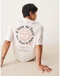 SELECTED - Oversized T-shirt With Sun Back Print - Lyst