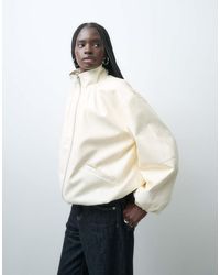 ASOS - Tailored Faux Leather Track Jacket - Lyst