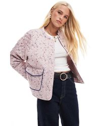 ONLY - Giacca Trapuntata Con Stampa A Fiori - Lyst