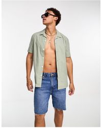 SELECTED - Cotton Short Sleeve Shirt - Lyst