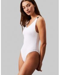 Calvin Klein - Intense power - maillot 1 pièce à dos échancré - éclatant - Lyst