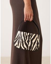 ASOS - – mini-clutch mit zebra-print - Lyst