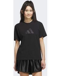 adidas Originals - Satin-filled Logo Graphic T-shirt - Lyst
