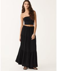 Stradivarius - – midirock im boho-design - Lyst