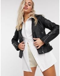 topshop ladies leather jackets