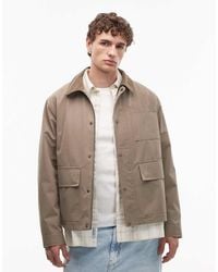 New Look - Short Jacket With Cord Collar - Lyst