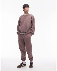 TOPMAN - Vintage Wash Oversized Trackies - Lyst