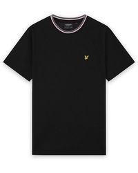 Lyle & Scott - Ss T-Shirts Tipped Track T-Shirt - Lyst