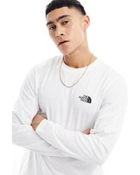 The North Face - Simple dome - t-shirt à manches longues et logo - Lyst