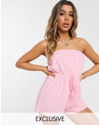 towelling beach playsuit