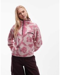 Columbia - Polar Corto Con Estampado Y Media Tapeta De Botones De Presión Helvetia Ii De - Lyst