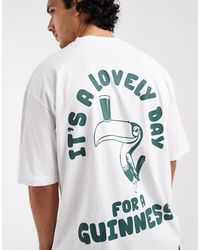 ASOS - Oversized Tee With Guinness Print - Lyst