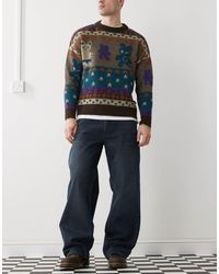 Weekday - Sphere - jean baggy à taille basse - foncé délavé - Lyst