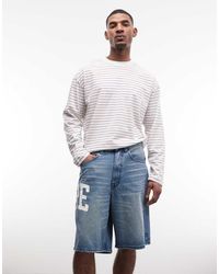 Aape By A Bathing Ape - Aape By A Bathing Ape Loose Fit Denim Jorts - Lyst