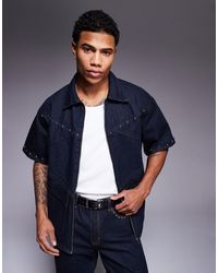 Liquor N Poker - – mit nieten verziertes jeanshemd - Lyst