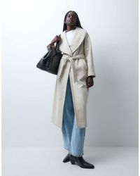 Vero Moda - Nette Maxi Jas Met Ceintuur - Lyst
