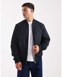 Jack & Jones - Bomberjack Van Imitatiesuède - Lyst