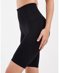 Pieces - Longline Seamless Shapewear Shorts - Lyst