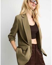 Stradivarius - – rustikaler basic-blazer - Lyst