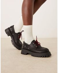 ASOS - Monsoon Chunky Lace Up Boat Shoes - Lyst