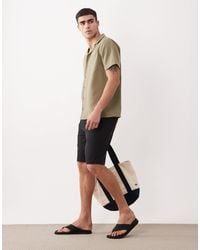 Threadbare - Linen Mix Knee Length Shorts - Lyst