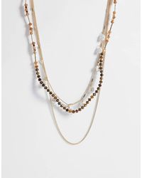 ONLY - Set Van 3 Kettingen Met Parelhangertjes - Lyst