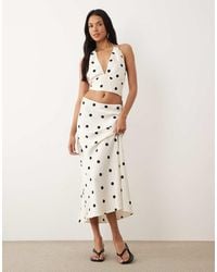Bardot - Pheobe Satin Midi Skirt Co-Ord - Lyst